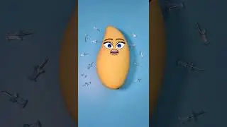 Манго упал на булавку! #shorts