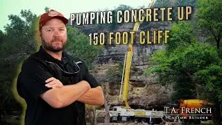 Epic Cliffside Concrete Pour with TA French Custom Builders | Dream Home Build Part 1