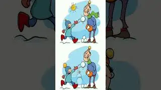 CU&Aacute;NTAS diferencias eres capaz de ENCONTRAR ? juegos y retos de habilidad visual #shorts