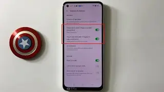 Swipe down, Touch and hold with 3 fingers to take screenshot on OPPO Reno8 5G Android 12