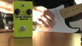 Wampler Pedals: Talent Booster. To amp's drive channel.