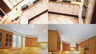 K&uuml;che Eiche rustikal wei&szlig; streichen - Video Vollst&auml;ndig. K&uuml;che selber weiss streichen✔️