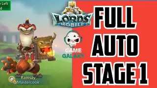 Lords Mobile Limited Challenge: Crazy Chef - Mastercook - Ramsay Stage 1 Full Autoplay | LordsMobile