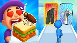 Sandwich Run Pile Ingredients VS Monster Fight - All Levels Speedrun Gameplay Android iOS Ep2
