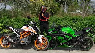 Ninja 300 Bs4 vs Duke 390 Bs4 | Ride Comparison!