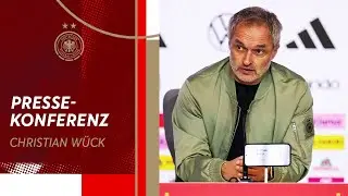 Pressekonferenz nach dem Nations League Final-Rückspiel gegen Spanien mit Christian Wück