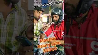 🔥 35000 Monthly Salary For Zomato Delivery boy #zomato #shorts @Mrhoneyvloger