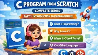 C Programming from SCRATCH | Part:1 | Introduction to Programming | Beginner to Advanced.