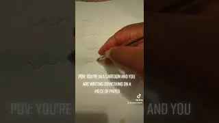 because why does the character write in scribble lines and not actual words and know what it says