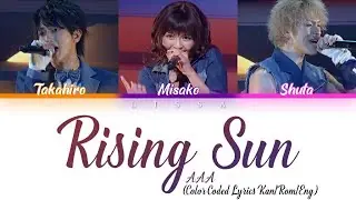 AAA - Rising Sun (Color Coded Lyrics Kan/Rom/Eng)