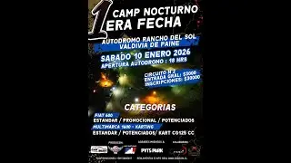 Fiat 600 Promocional, 1&deg; Fecha campeonato nocturno 2025