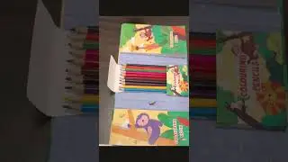 Rainbow in my hands 🤩🤩Unboxing colouring book set 🌈🎨#color #shorts #unboxing #viral