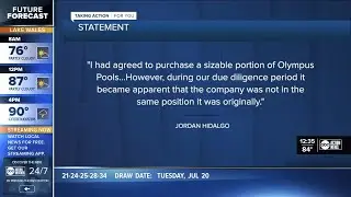 Pinellas pool company that assumed day to day operations for Olympus Pools quits