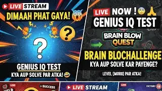 ​🔴 LIVE: Brain Blow Puzzles - Kya Aap Mere Sath Solve Kar Sakte Hain? 🤔