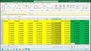 How to convert DMS to Decimal using excel