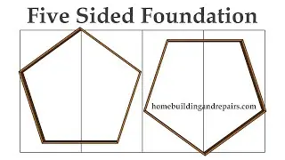 How To Calculate Sides And Layout Pentagon Shaped Building Foundation - Easier Construction Math