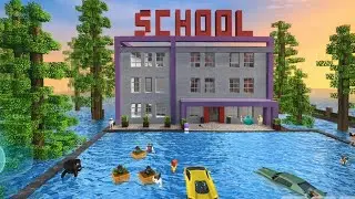 Flooded School Survival 😱 |School Party Craft Epic Gameplay