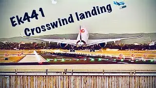 Crosswind landing Ek441
