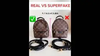REAL VS Super fake Louis Vuitton  Palm spring mini bag #realvsfake #louisvuittonbag #lvpalmspringbag