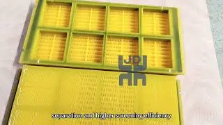 polyurethane screen panel for coarse material screening