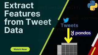 How to Parse Twitter Data into Pandas DataFrame | Extract Features from Tweets Data | Twitter API