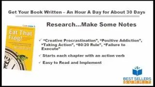 Write Your Book in 30 Days with Just 1 Hour's Work Per Day