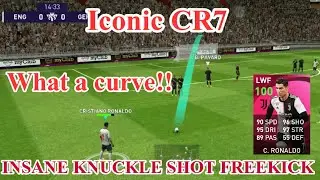 Cristiano Ronaldo - CR7 INSANE KNUCKLE BALL FREEKICK GOAL | PES 2021
