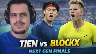 Learner Tien vs Alexander Blockx | Tennis Game Simulation | Next Gen Finals 2025