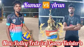 ‼️ Game Twister's 🆚 New Volley Friends ‼️ Fire match 💥 Arun 🆚 Kumar 💥#trendingvideo #viralvideo 