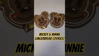 Mickey & Minnie Gingerbread! #cookie #cookies #gingerbread #gingerbreadcookies #cookiedecorating