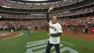 NLCS Gm5: Former Giants closer Nen throws first pitch