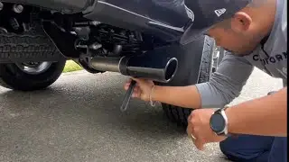 Installing Taco Exhaust Tip Black 2021 Tacoma TRD Off Road Super Easy