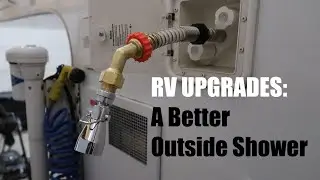 Outside Shower Upgrade for my RV | Truck Camper Mods