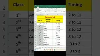Excel Superscript #excel #excelshortcuts #exceltips #exceltricks #excelformula #freefire #pubgmobile