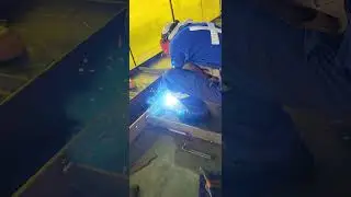 Co2 welding crane beams #welding #welder