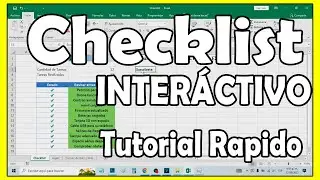 C&oacute;mo crear un Checklist INTER&Aacute;CTIVO en EXCEL paso a paso F&aacute;cil - comoconfigurar