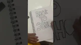 How to draw Back to School in block letters by Tobenna- inspired by Art for Kids Hub