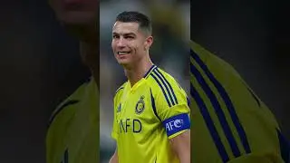 Ronaldo playing football game in a large studium