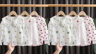 How to Sew a Vintage Doll Collar Shirt for Baby Girls | Beginner Friendly Sewing Tutorial