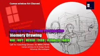 How to Draw 2 Point Perspective - Memory Drawing | NID | NIFT | UCEED | CEED | JEEBArch | NATA