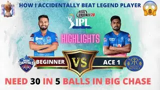 DC Vs RR l Match Highlights l IPL 2021 l Real Cricket 20 l RC 20 l Last Ball Win 😍