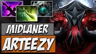 EG.Arteezy Shadow Fiend - 7829 MMR | Dota Gameplay 7.14
