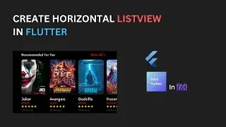 Easily Build a Scrollable Horizontal List View in Flutter Full Code #easyflutter #fluttertutorial