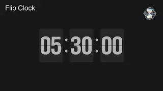 5 Hour 30 Minute Timer ⏱️ Flip Clock Countdown | Extended Work Timer - ChronoFlow