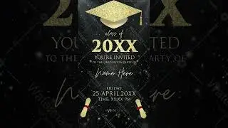 Graduation Party Video Invitations | DI2049