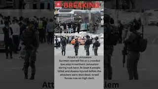 Gunmen open fire in a bus station near Jerusalem