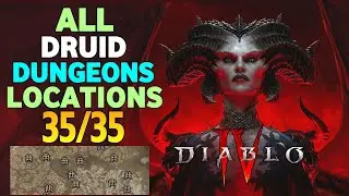 All 35 Druid Dungeons DIABLO 4 All Druid Aspects Locations | Diablo 4 Druid Dungeons Locations PS5