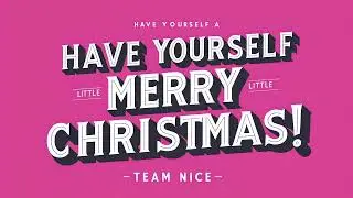 Merry Christmas Typography Festive Quote Frame TV Art &ndash; FREE Preview! ✨