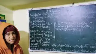 ENGLISH GRAMMAR CLASS 8 THE ADJECTIVE #ai 
