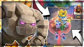 EASY GOLEM DECK!! No Legendary Golem Poison Beatdown!! Clash Royale Strategy